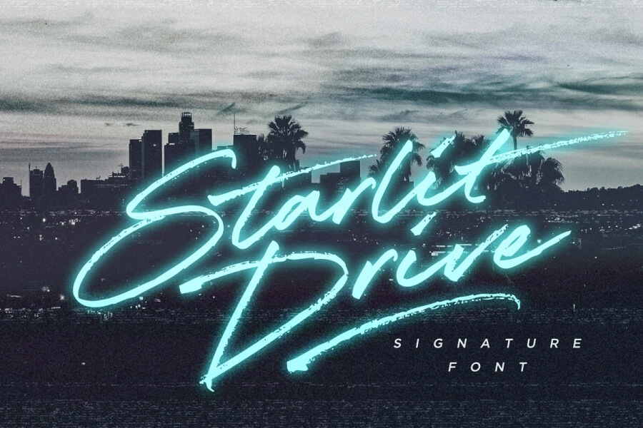Starlit Drive Font