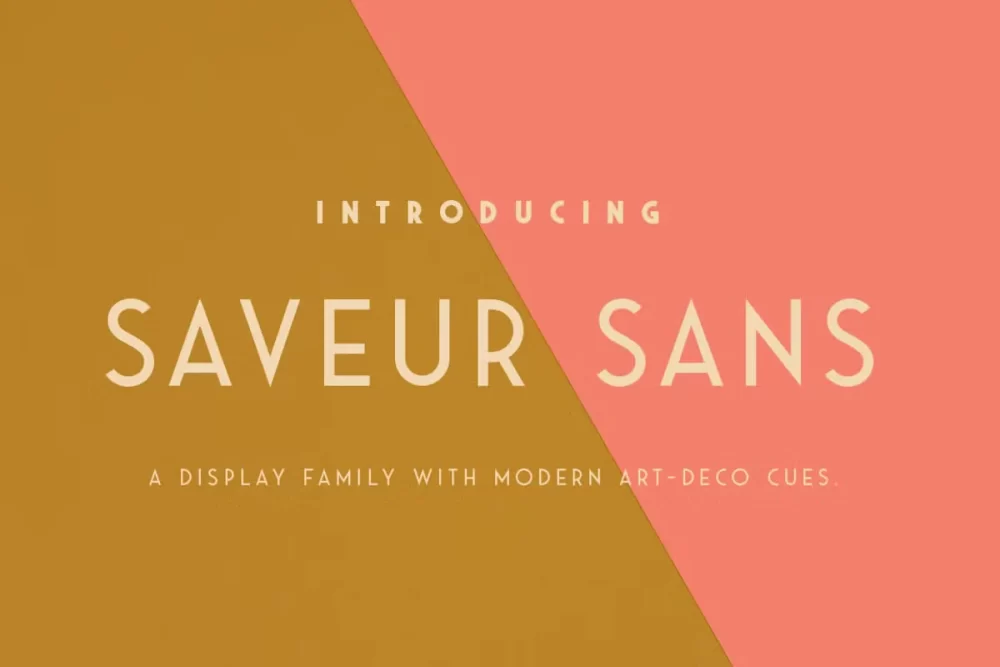 Saveur Sans Font