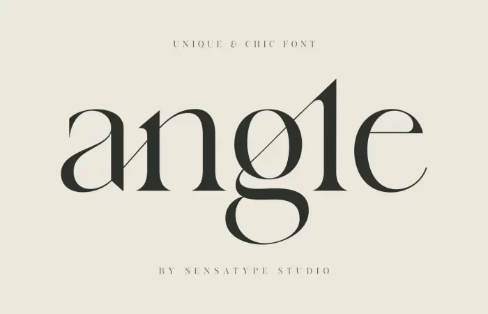 Angle Font