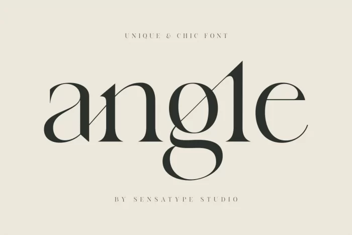 Angle Font