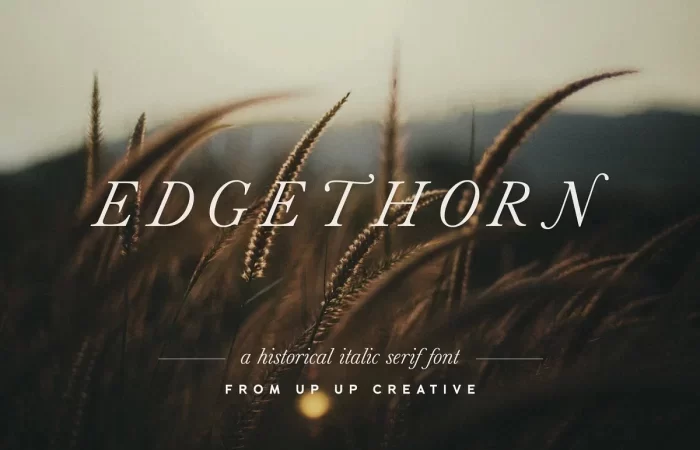 Edgethorn Font