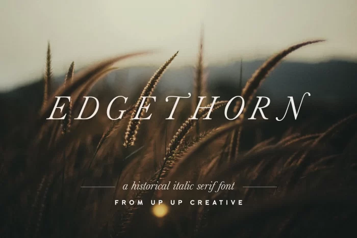 Edgethorn Font