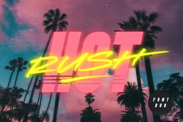 Hot Rush Font