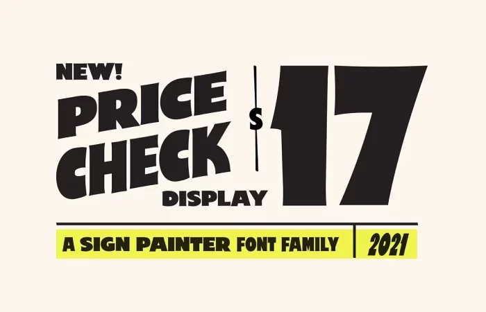 Price Check Font
