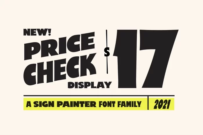 Price Check Font
