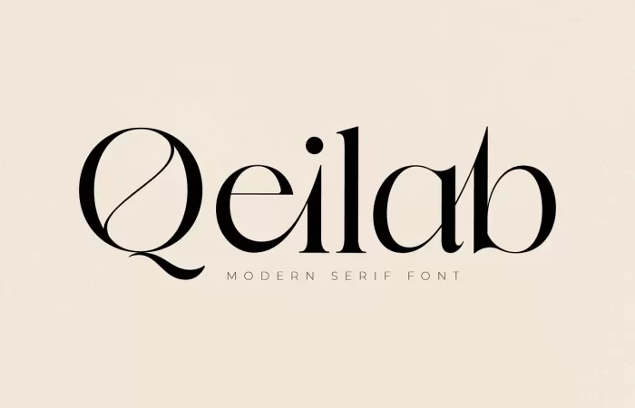 Qeilab Font 7 - Fontfreebie Qeilab Font