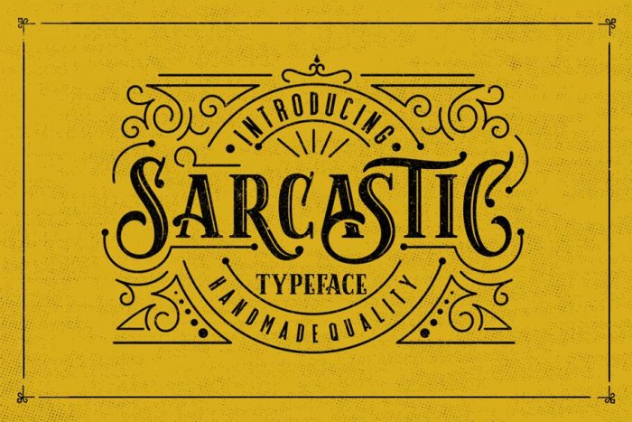 Sarcastic Font
