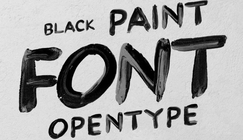 Black Paint Font