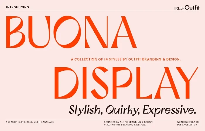 Buona Font 5 - Fontfreebie Buona Font