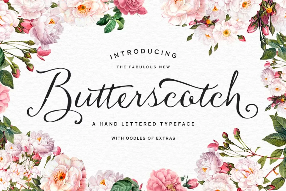 Butterscotch Font 1 - Fontfreebie Butterscotch Font