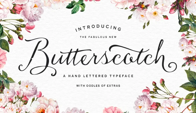 Butterscotch Font 5 - Fontfreebie Butterscotch Font