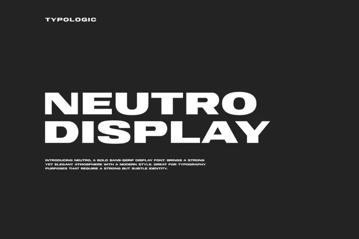 Neutro Font 1 - Fontfreebie Neutro Font