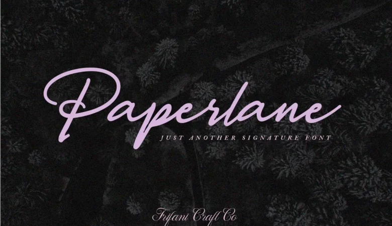 Paperlane Font 5 - Fontfreebie Paperlane Font