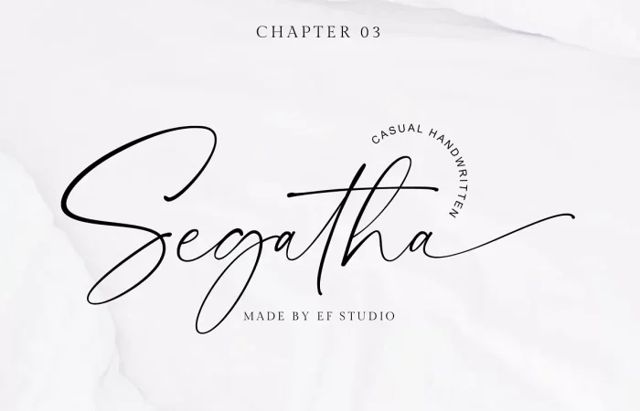 Segatha Font 5 - Fontfreebie Segatha Font