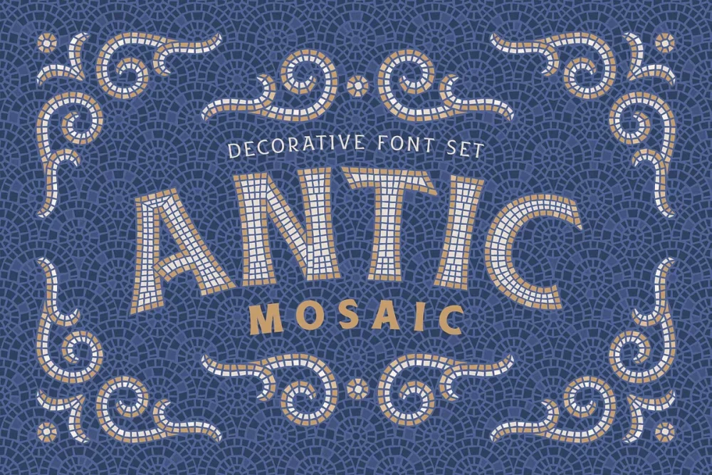 Antic Mosaic Font