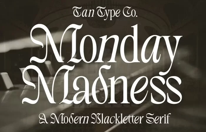 Tan Monday Madness Font