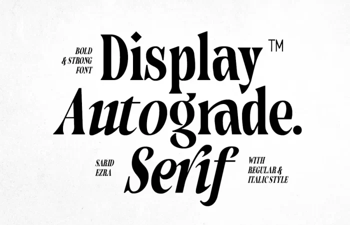 Autograde Font