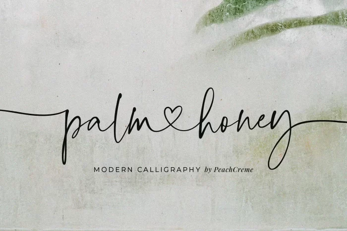 Palm Honey Font