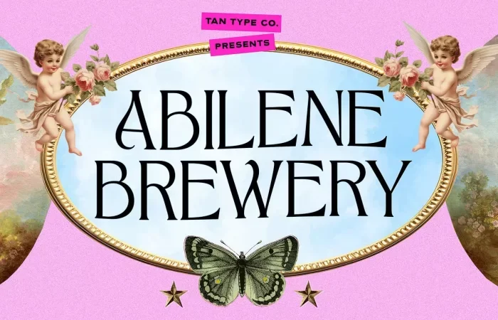 Tan Abilene Brewery Font