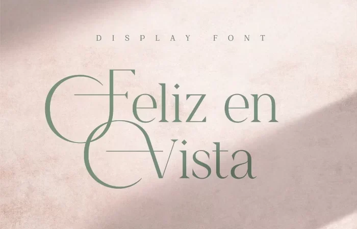 Feliz en Vista Font