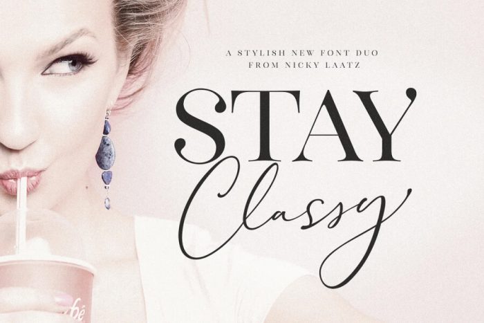 The Stay Classy Font
