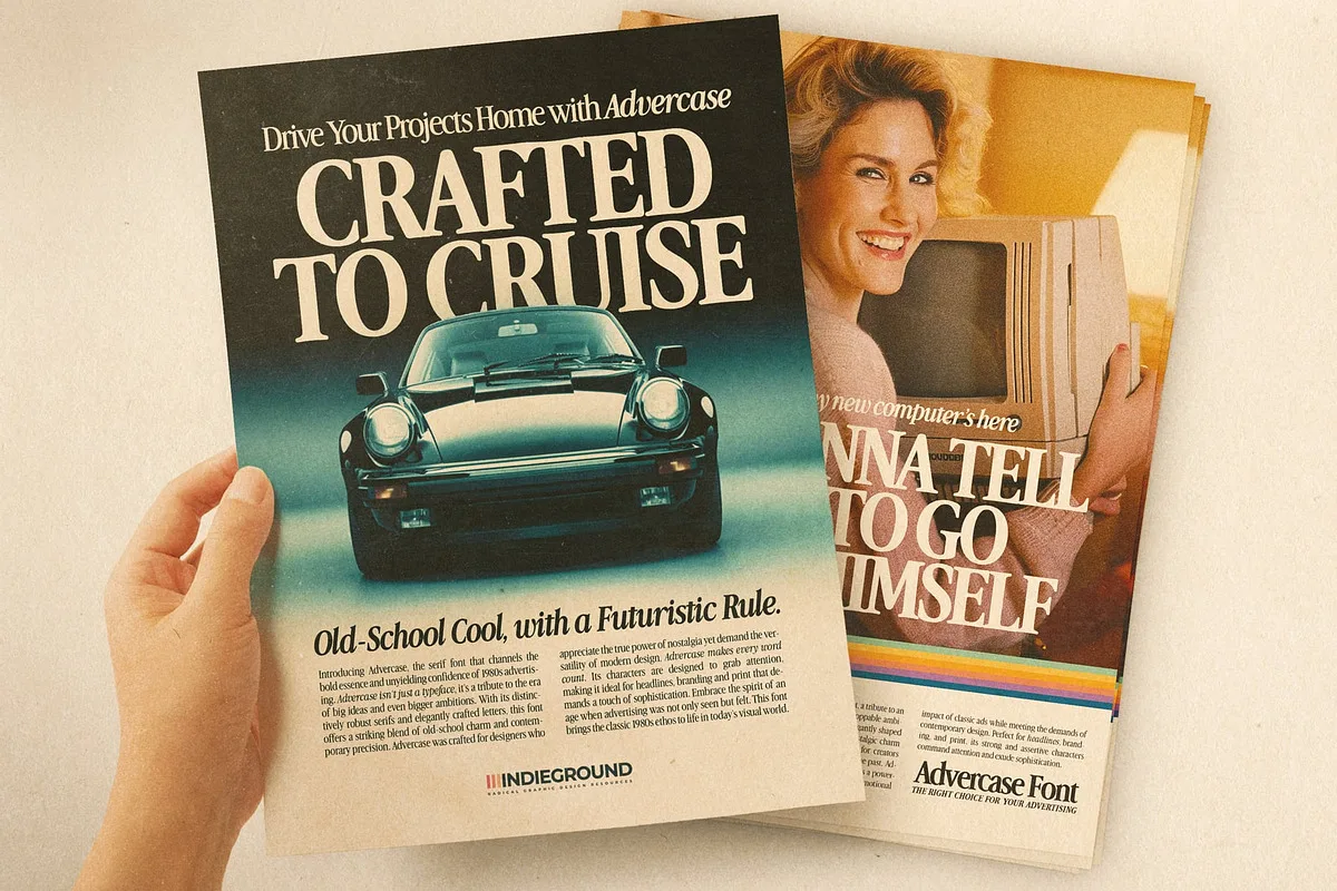 Advercase font preview 2