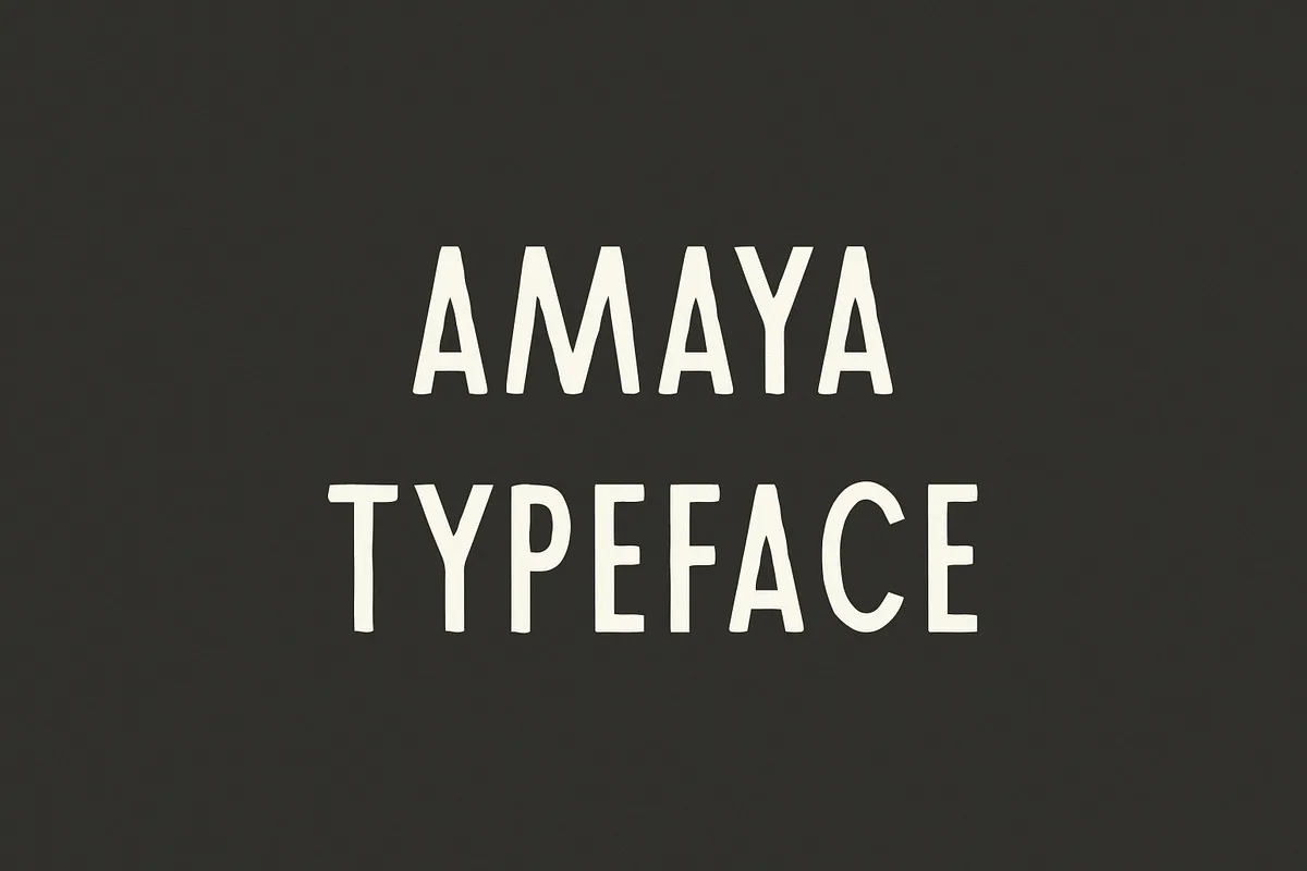 amaya font preview 2 Free Download - Fontfreebie