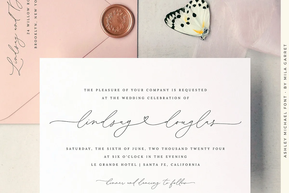 ashley michael font preview 3 Free Download - Fontfreebie