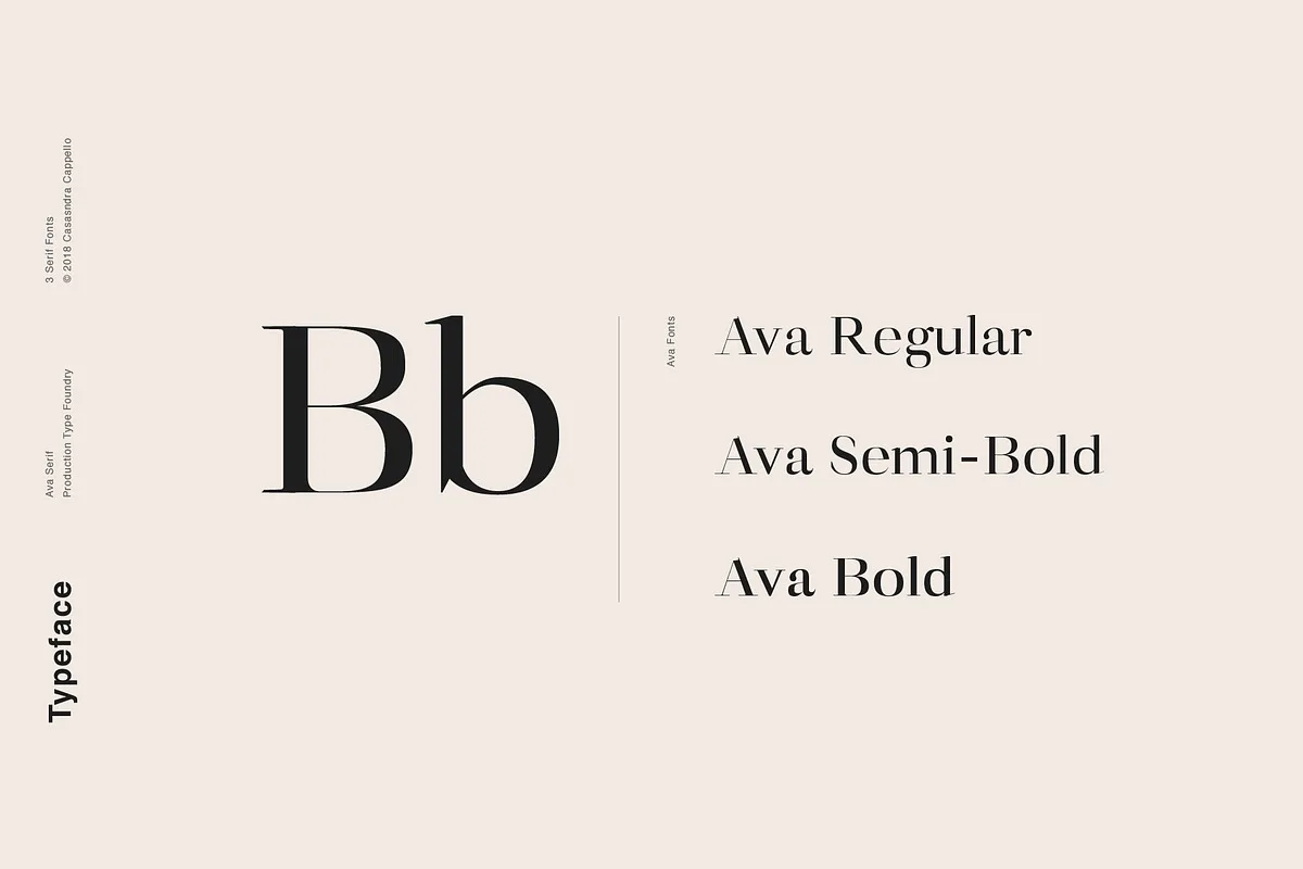 ava font preview 3 Free Download - Fontfreebie