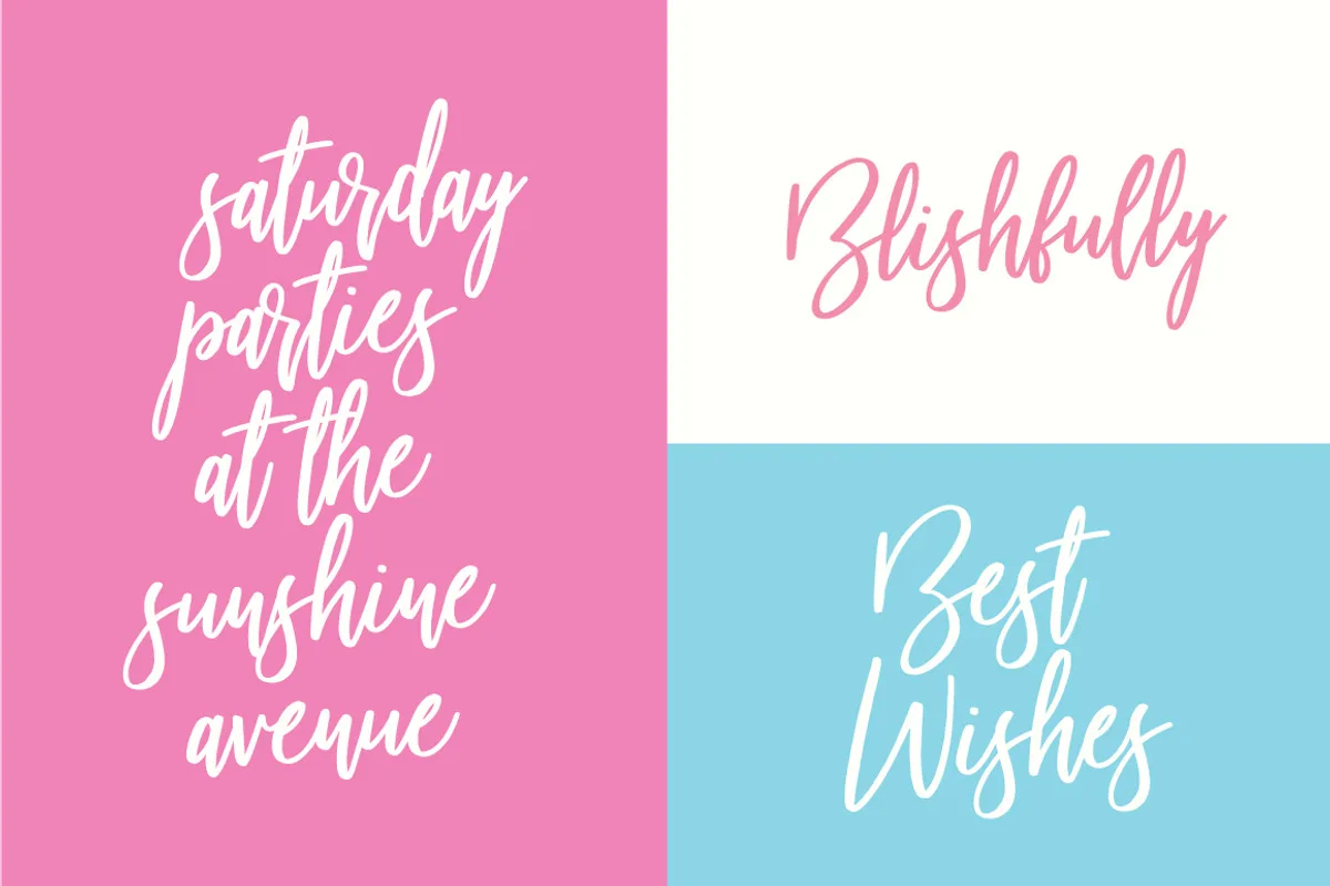 beautiful bloom font preview 3 Free Download - Fontfreebie