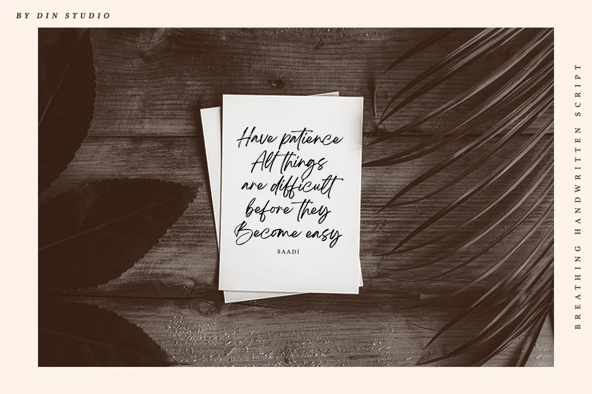 breathing font preview 2 Free Download - Fontfreebie