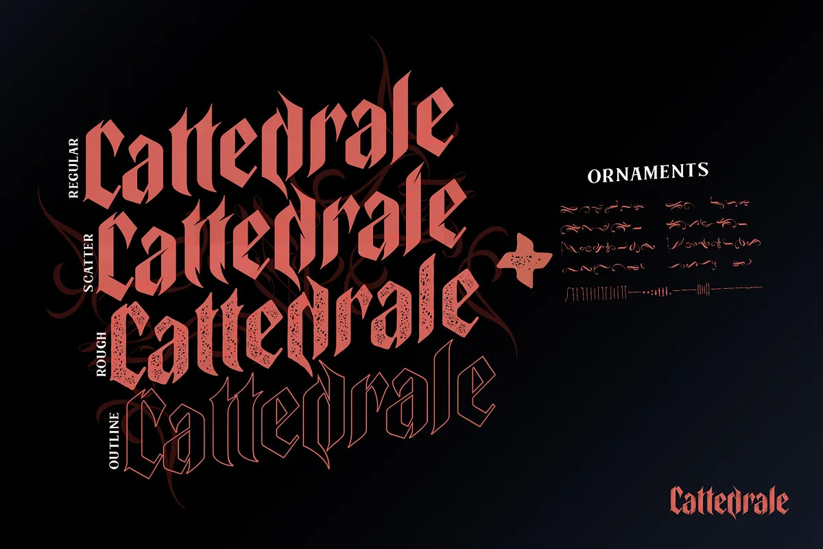 cattedrale font preview 2 Free Download - Fontfreebie