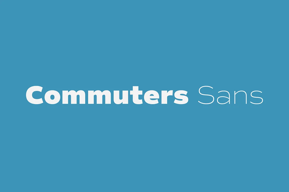 Commuters Sans font preview 1