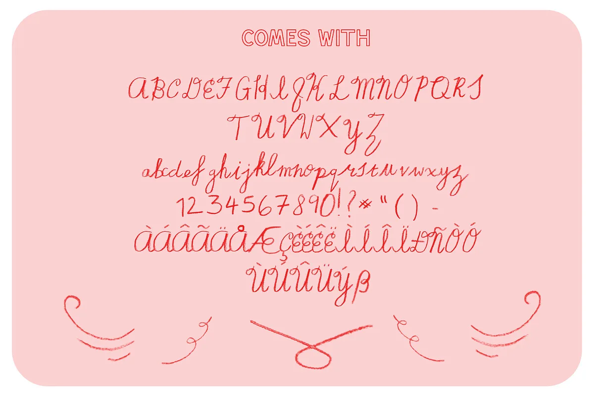 dear camille font preview 3 Free Download - Fontfreebie