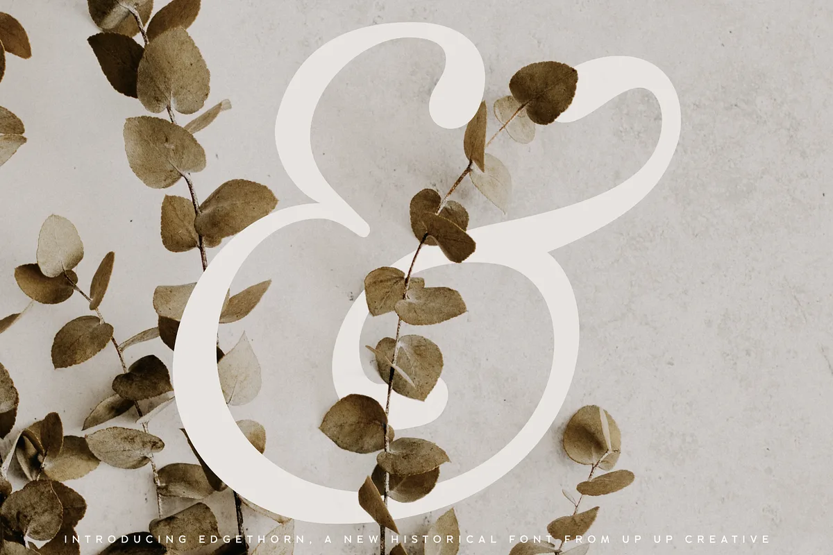 edgethorn font preview 1 Free Download - Fontfreebie