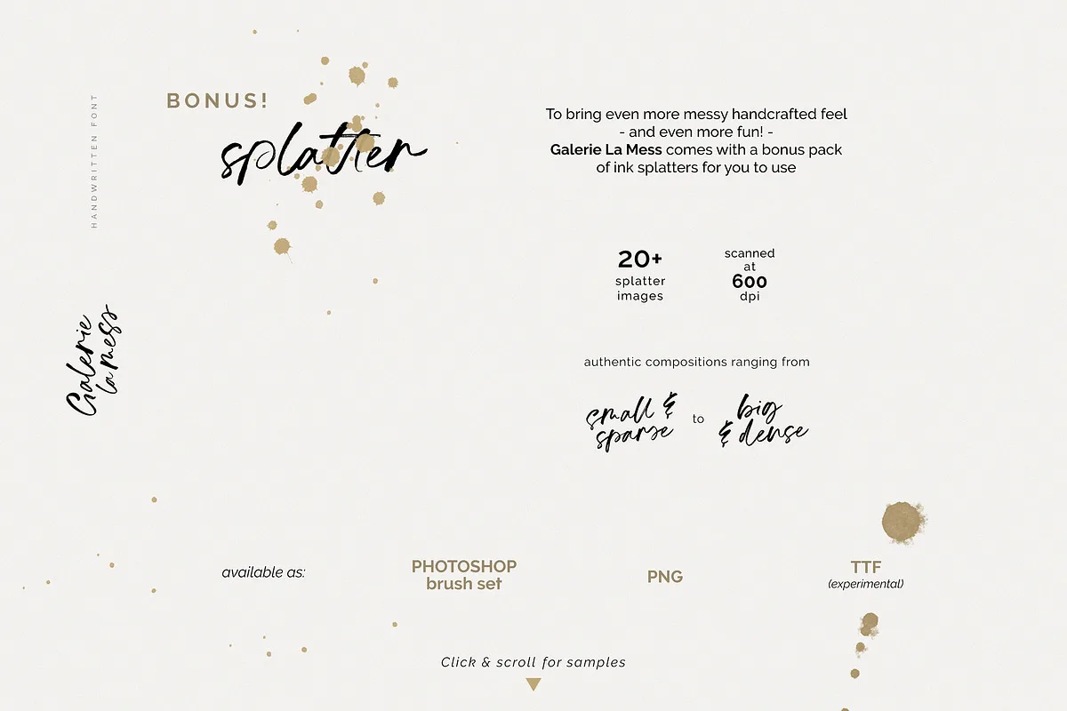 galerie la mess font preview 1 Free Download - Fontfreebie