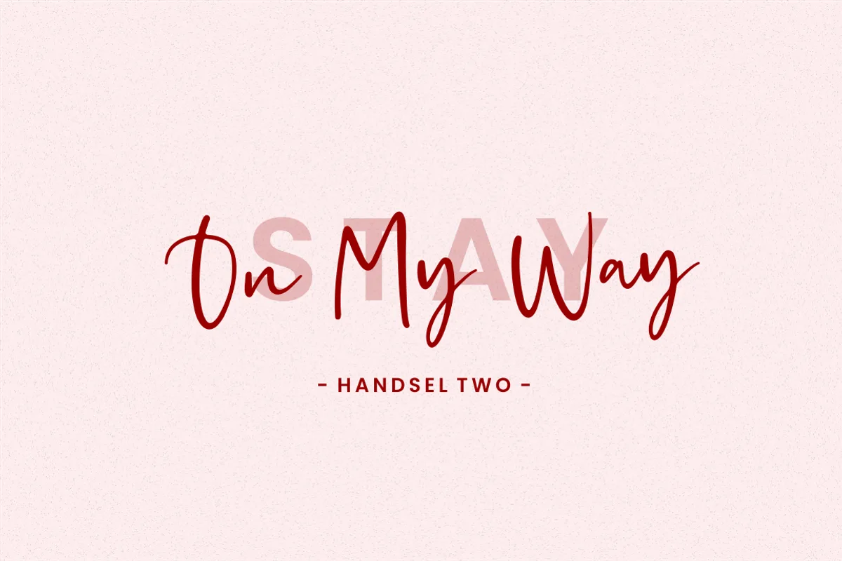 handsel font preview 1 Free Download - Fontfreebie