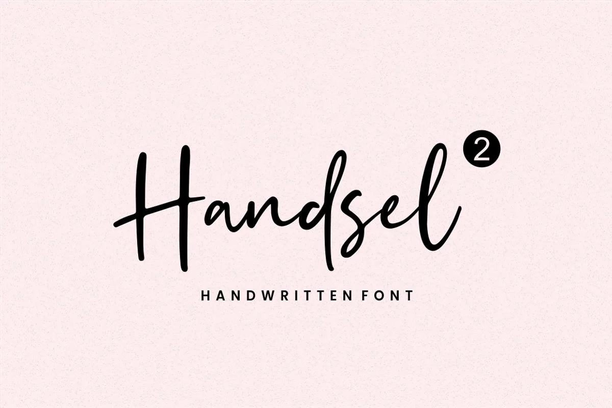handsel font preview 2 Free Download - Fontfreebie