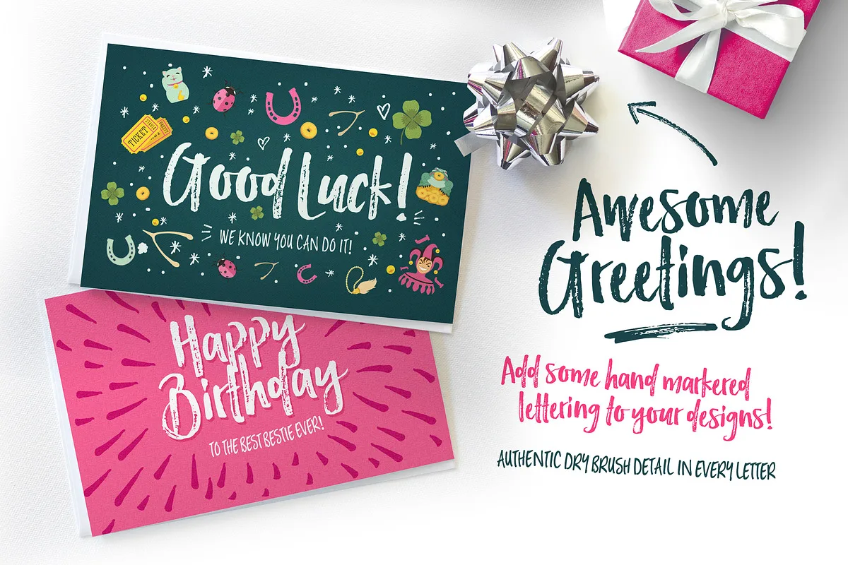 Hello Lucky Font Free Download - Fontfreebie hello lucky font preview 3 Free Download - Fontfreebie