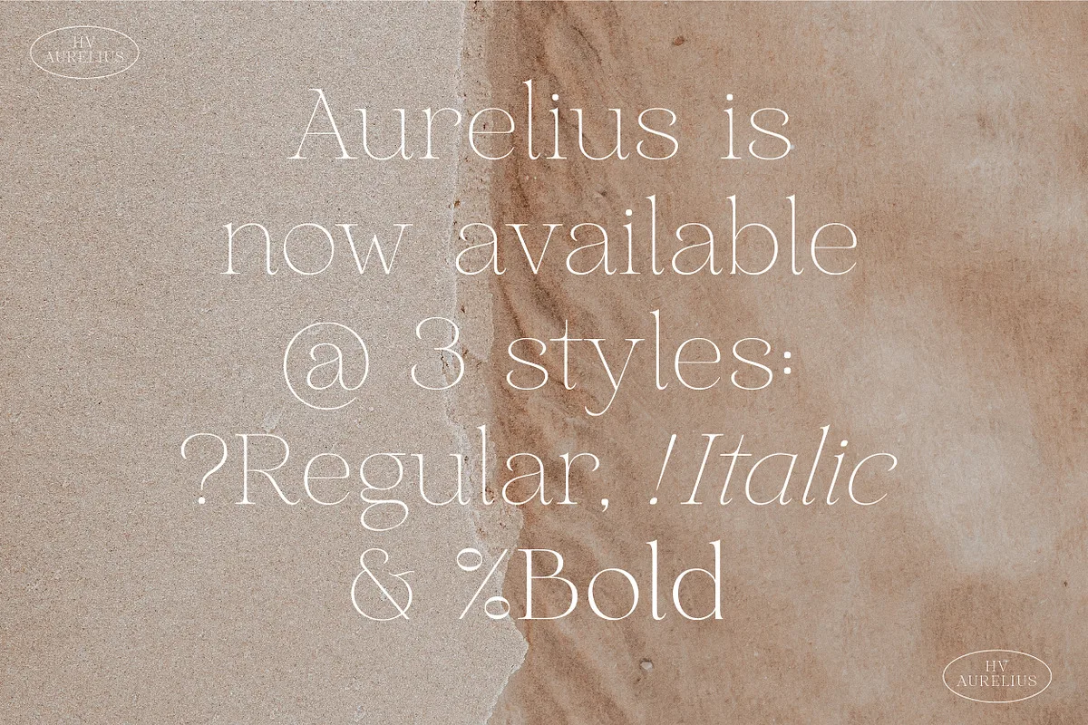 hv aurelius font preview 2 Free Download - Fontfreebie