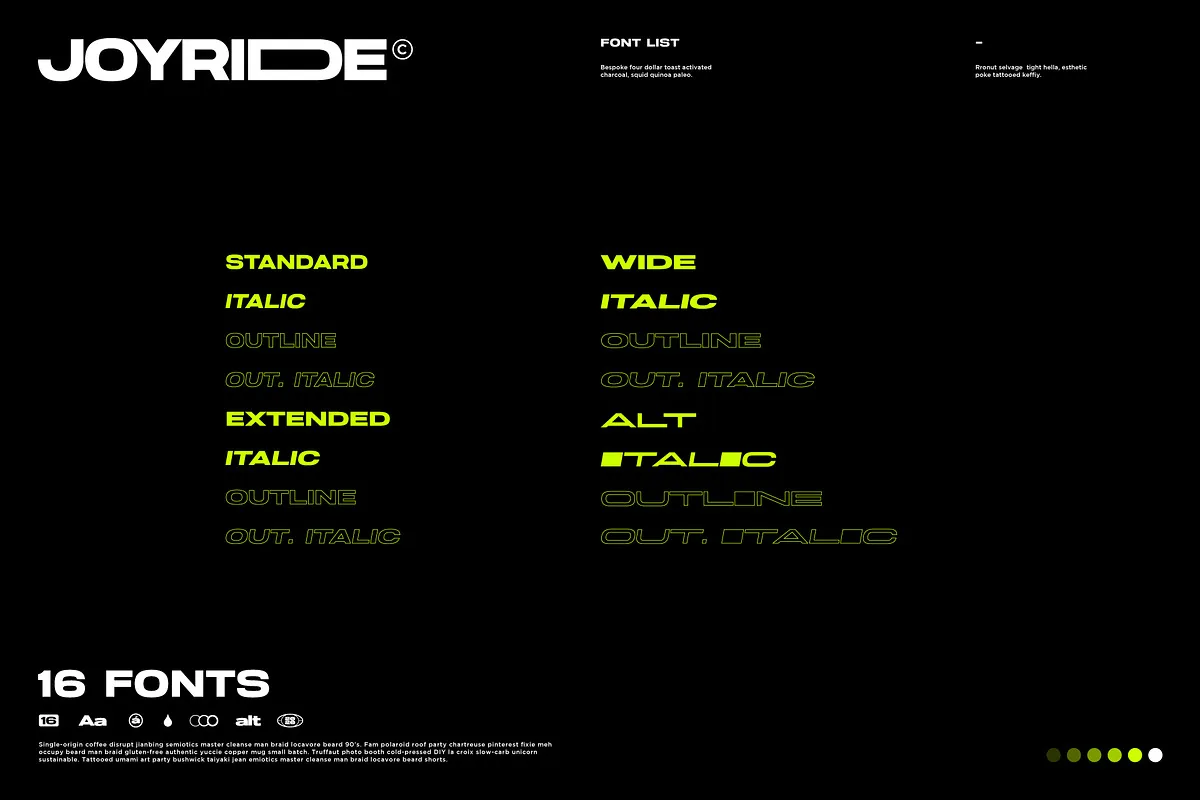 joyride font preview 2 Free Download - Fontfreebie
