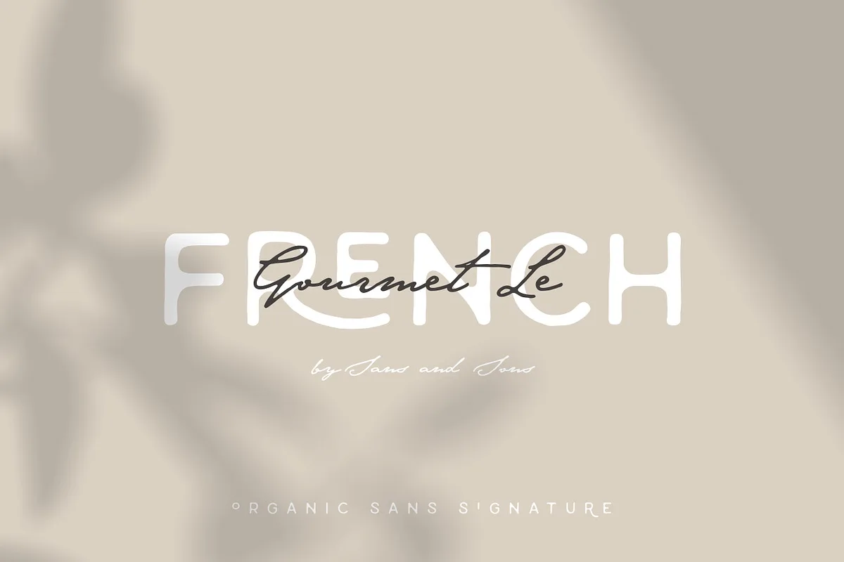 Gourmet Le French Font Free Download - Fontfreebie le french font preview 3 Free Download - Fontfreebie