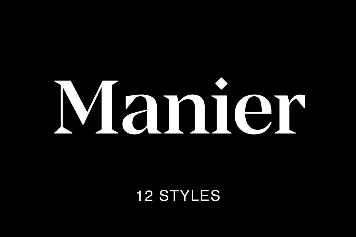 Manier font preview 1