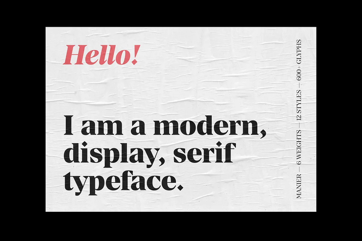 Manier font preview 2