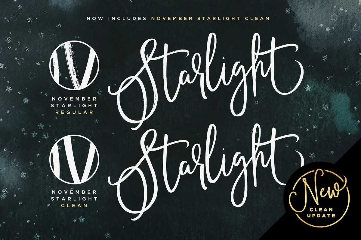 november starlight font preview 1 Free Download - Fontfreebie