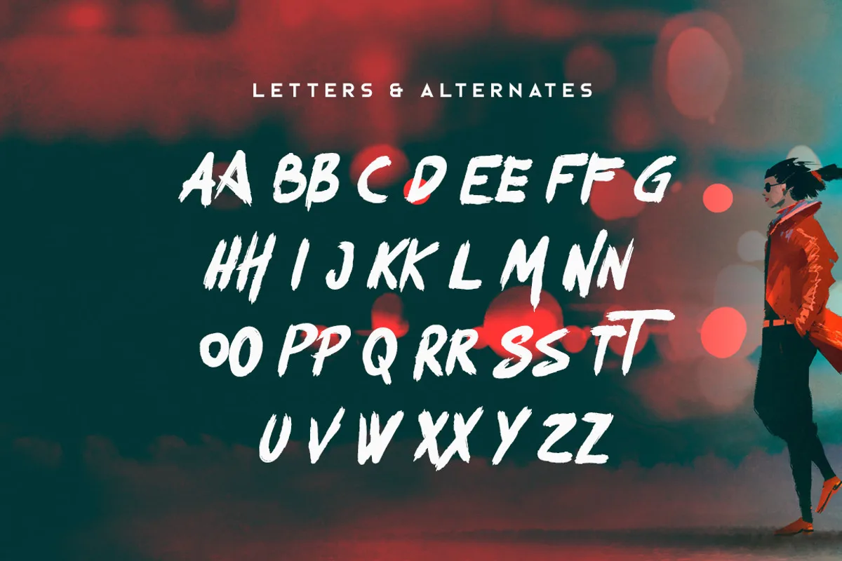 okami font preview 3 Free Download - Fontfreebie