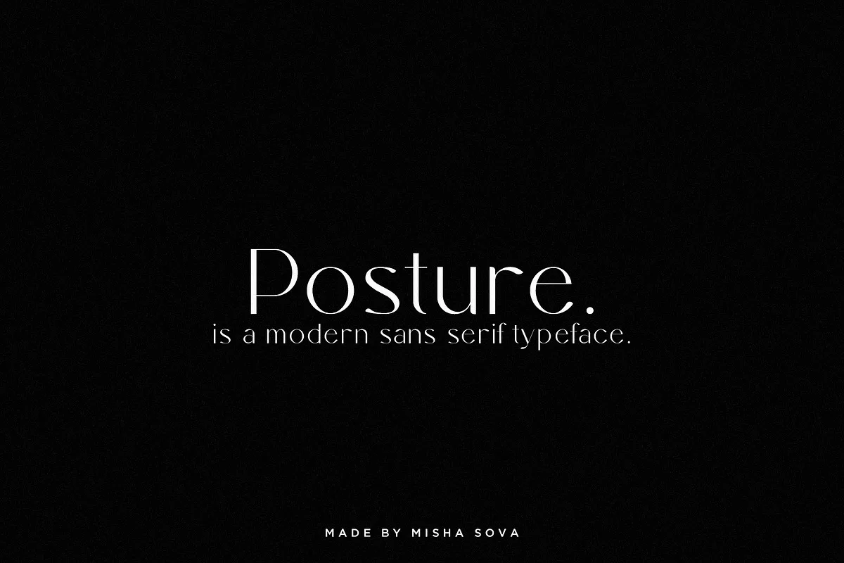 posture font preview 3 Free Download - Fontfreebie