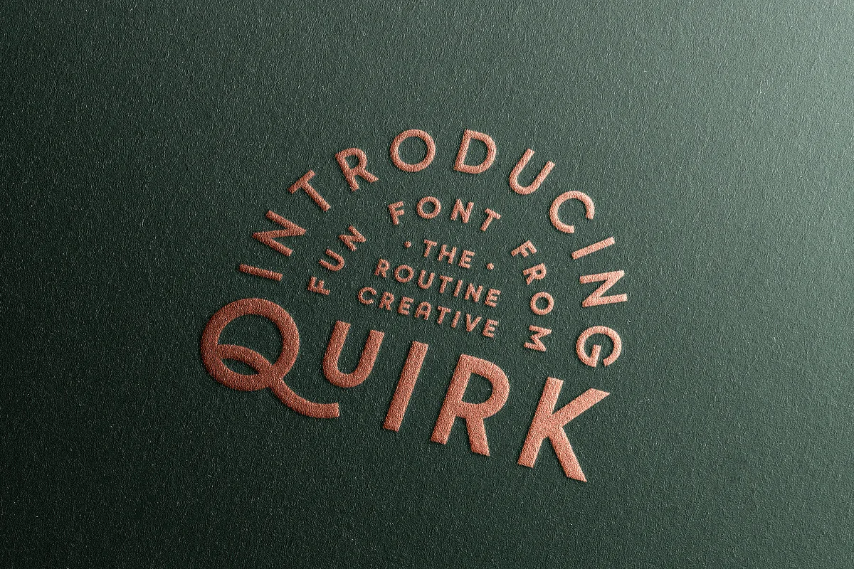 quirk font preview 3 Free Download - Fontfreebie
