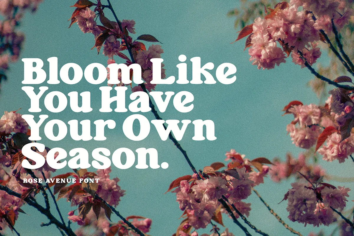 rose avenue font preview 1 Free Download - Fontfreebie