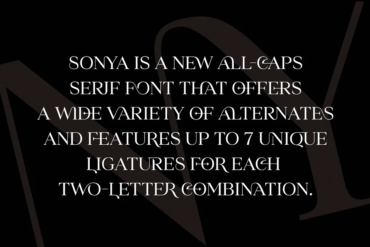 sonya font preview 2 Free Download - Fontfreebie